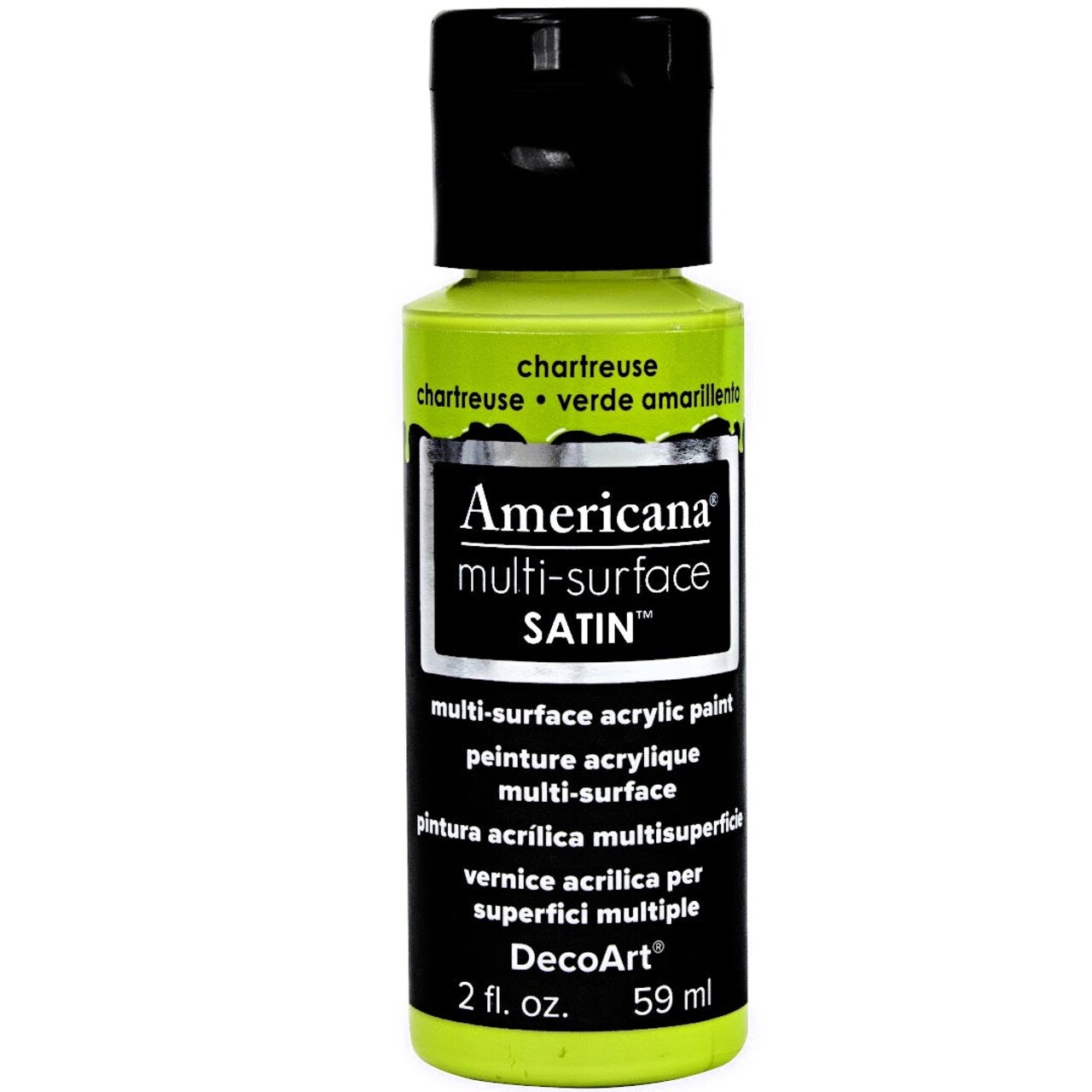Americana Premium Multi-Surface Satin Finish Acrylics 2oz -for Wood, Metal, Glass, Ceramics, Fabric, Paper, Terra Cotta, Most Plastics and More